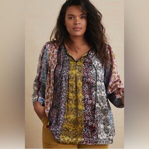 NWT Antropologie Daniel Rainn Corinne Peasant Blouse S
